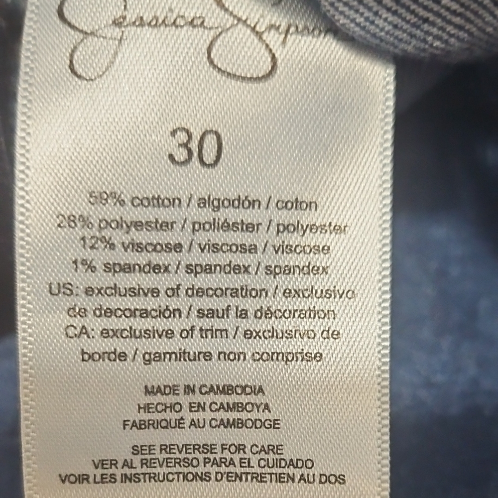 Jessica Simpson Blue Flare Wide Leg Jeans - Picture 11 of 11